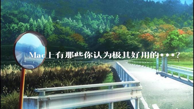 Mac上有那些你认为极其好用的***？