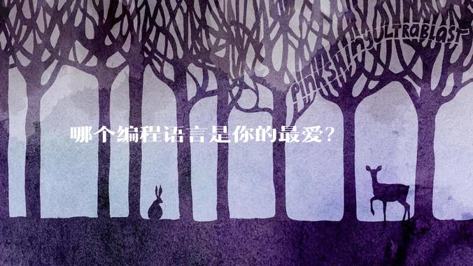 哪个编程语言是你的最爱？